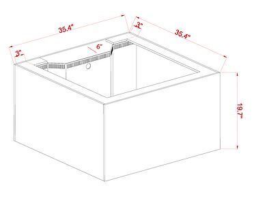 INT 112 Gallon Lagoon Aquarium Complete Reef System – Black (Made to Order)