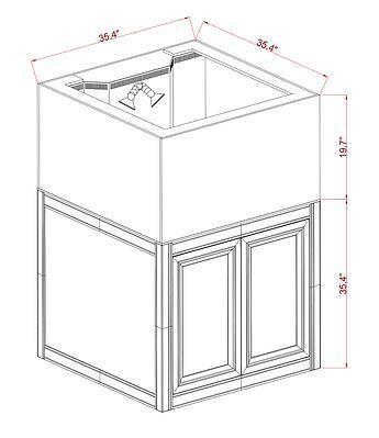 INT 112 Gallon Lagoon Aquarium Complete Reef System – White (Made to Order)