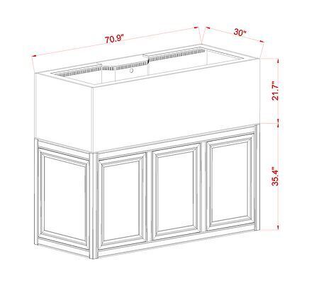 INT 200 Gallon Complete Reef System – Black