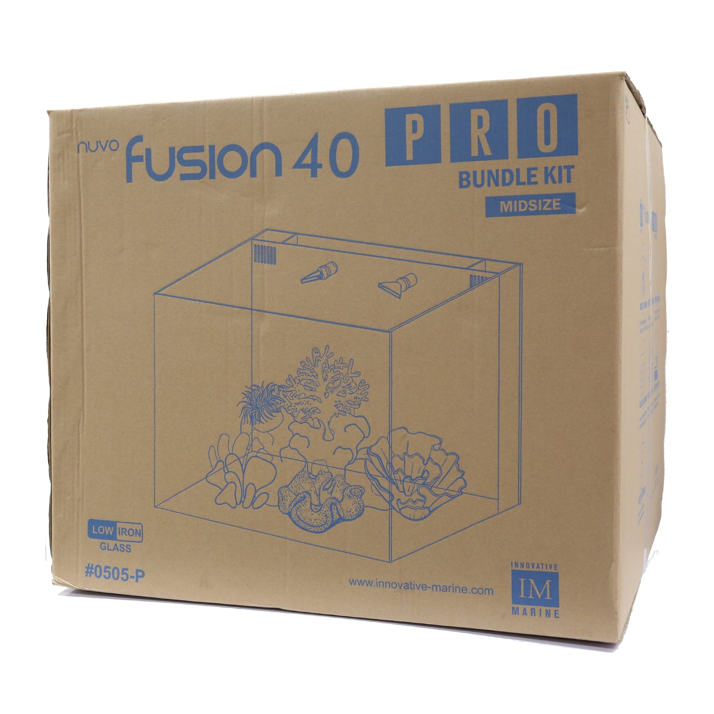Fusion Pro 2 | 40 AIO Aquarium w/ APS Stand - White