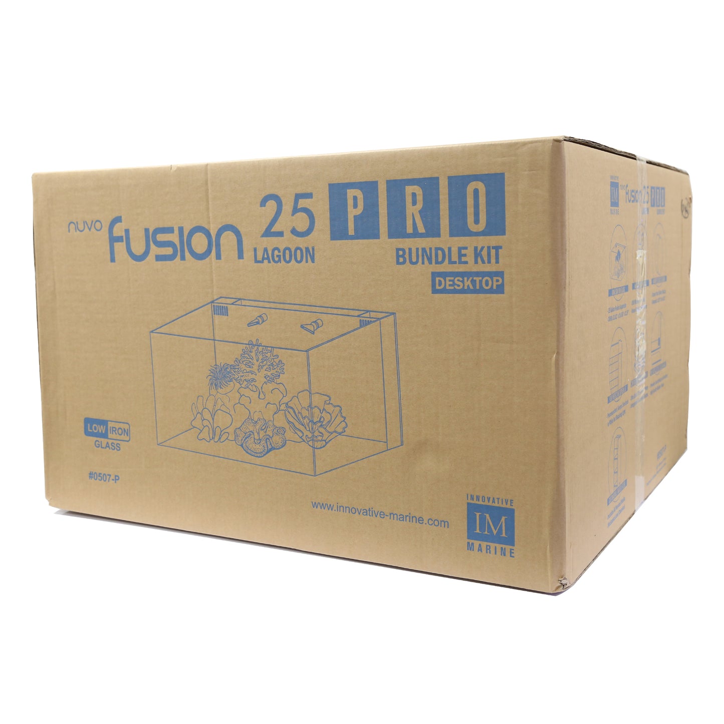 Fusion Pro 2 | 25 AIO Lagoon Aquarium w/ APS Pedestal - White