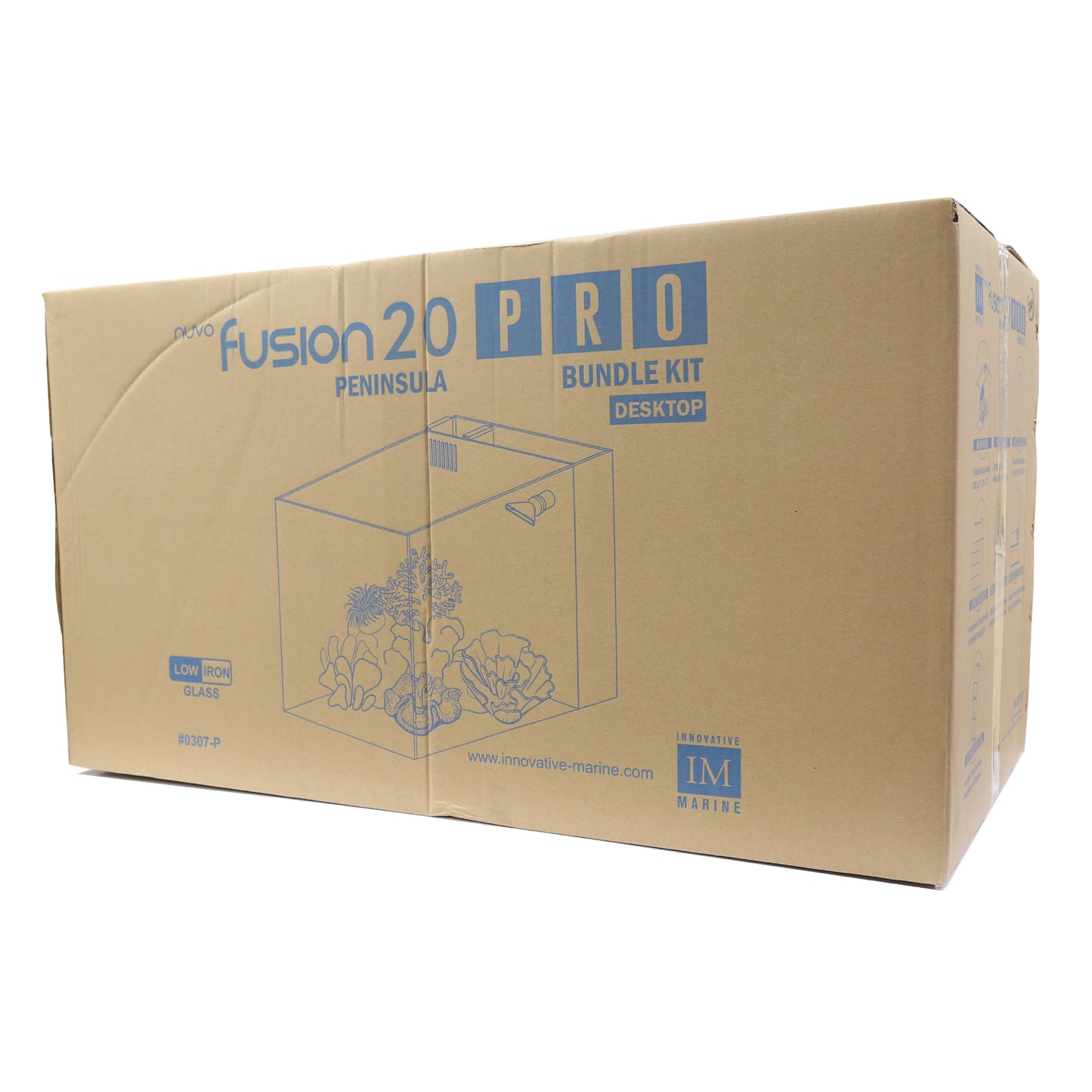 Fusion Pro 2 | 20 AIO Aquarium w/ APS Pedestal - Black