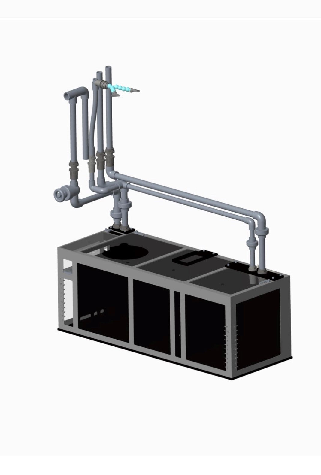 INT 200 Gallon Peninsula Complete Reef System – White (Made to Order)
