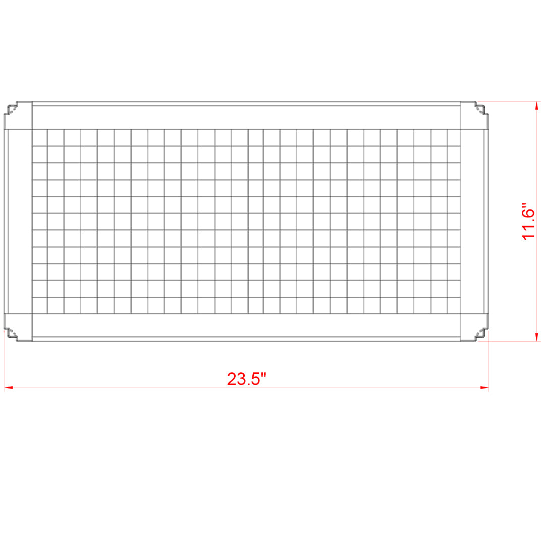 SafeScreen™ Preassembled Aquarium Mesh Screen Lid - For Nuvo Fusion 20 Long