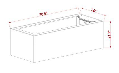 INT 200 Peninsula Aquarium w/ APS Stand - Black (Made to Order)