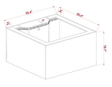INT 112 Lagoon Aquarium w/ APS Stand - White (Made to Order)