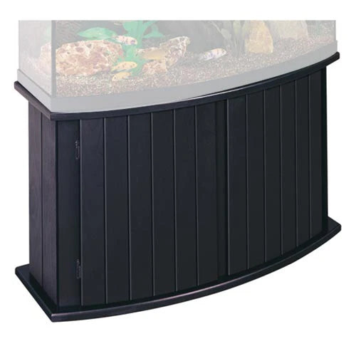 Aqueon 72 Gallon Bowfront Reef Ready with black pine stand