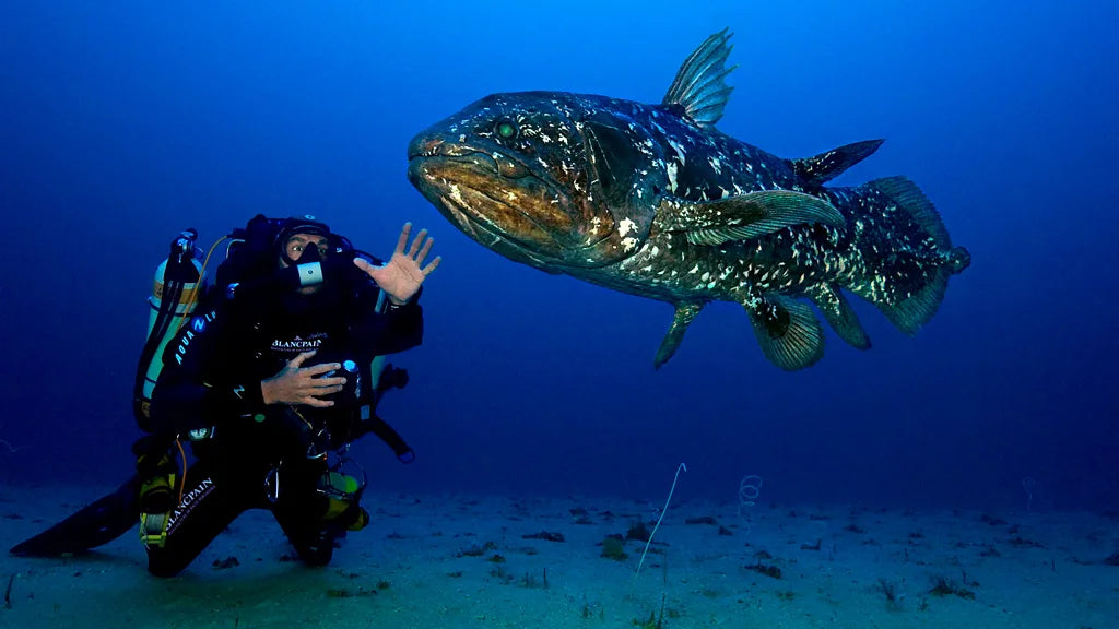 Ever wonder what it takes to photograph a rare deep water Coelacanth fish?