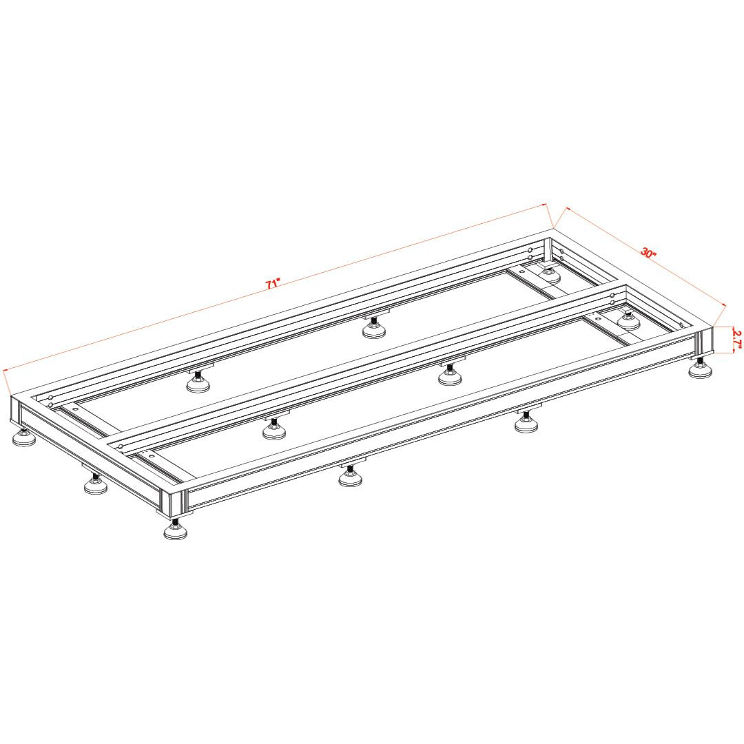 EXT 200 Peninsula Aquarium w/ APS Stand - White (Made to Order)