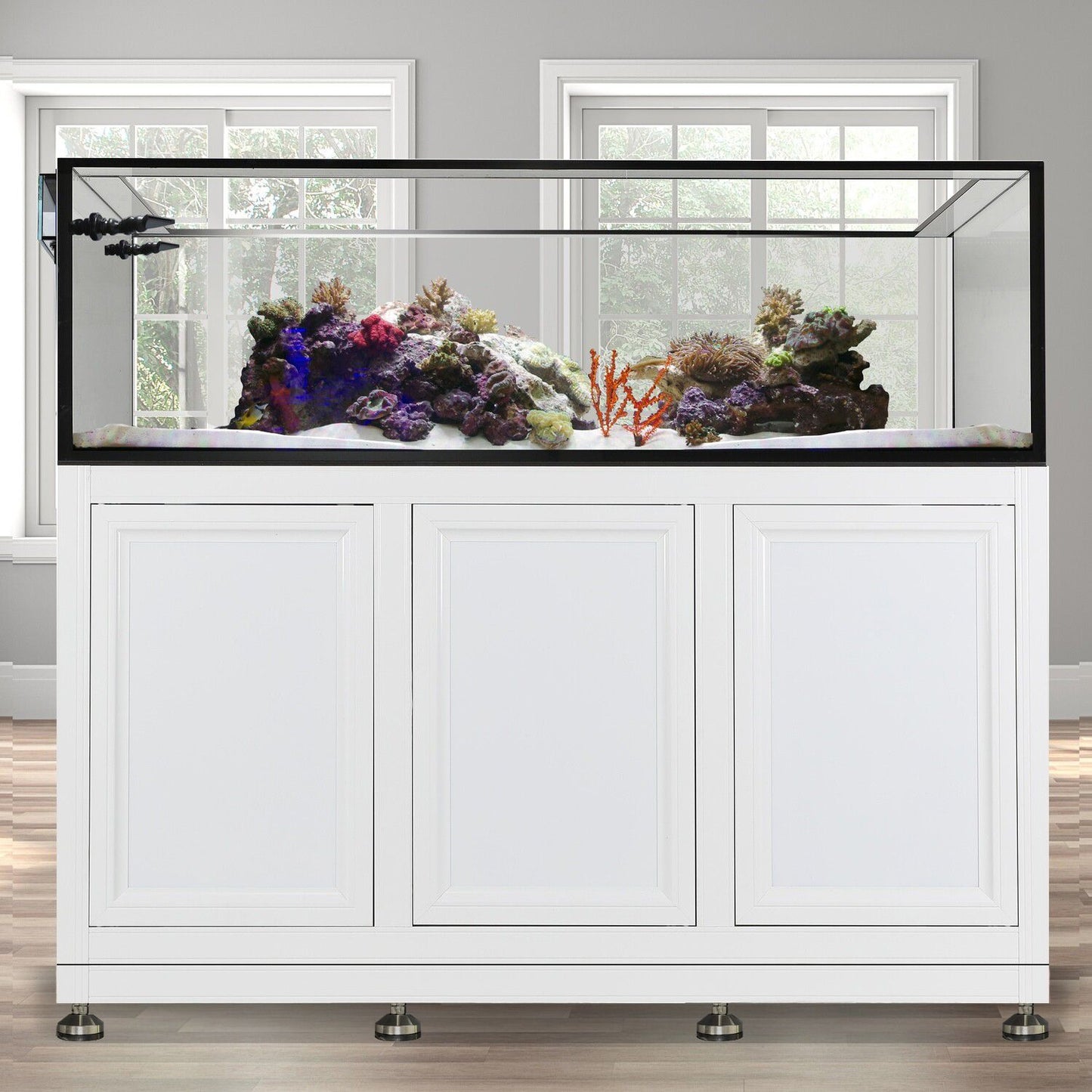 EXT 200 Peninsula Aquarium w/ APS Stand - White (Made to Order)