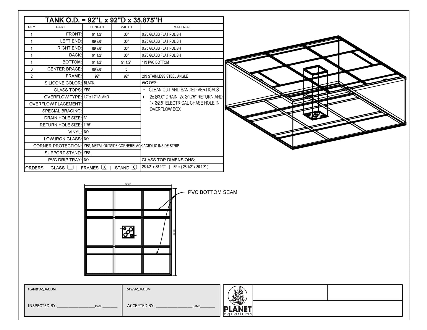 MASSIVE Planet Aquarium Display Tank