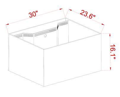 INT 50 Gallon Lagoon Aquarium Complete Reef System – White