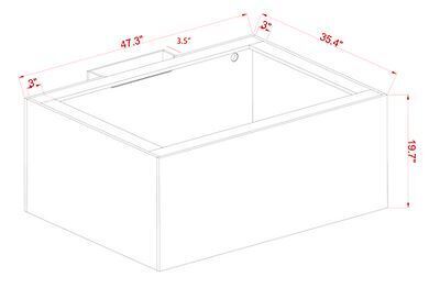 EXT 150 Gallon Lagoon Aquarium Complete Reef System – Black (Made to Order)