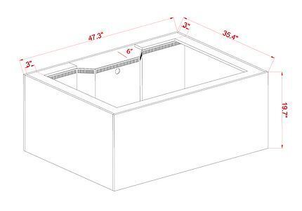 INT 150 Gallon Lagoon Aquarium Complete Reef System – White (Made to Order)
