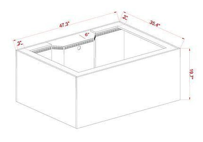 INT 150 Gallon Lagoon Aquarium Complete Reef System – White (Made to Order)