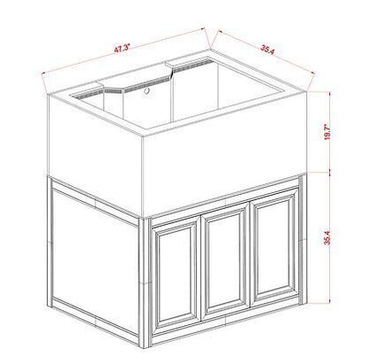 INT 150 Gallon Lagoon Aquarium Complete Reef System – Black (Made to Order)