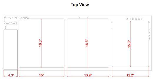EXT 200 Gallon Peninsula Complete Reef System – White (Made to Order)
