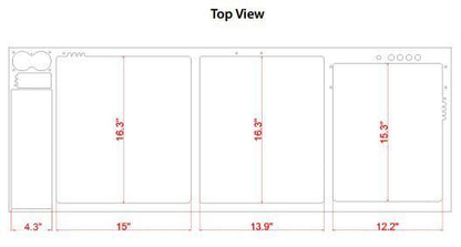 EXT 200 Gallon Peninsula Complete Reef System – White (Made to Order)