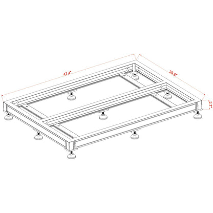 INT 150 Gallon Lagoon Aquarium Complete Reef System – White (Made to Order)