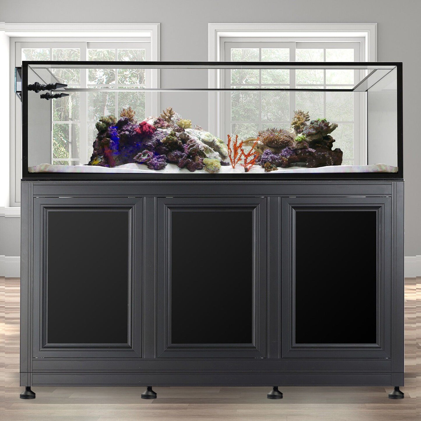 EXT 200 Peninsula Aquarium w/ APS Stand - White (Made to Order)