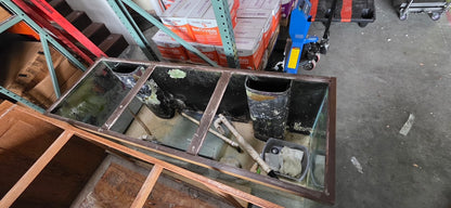 USED 210 Gallon Aquarium with Oak Stand and Canopy