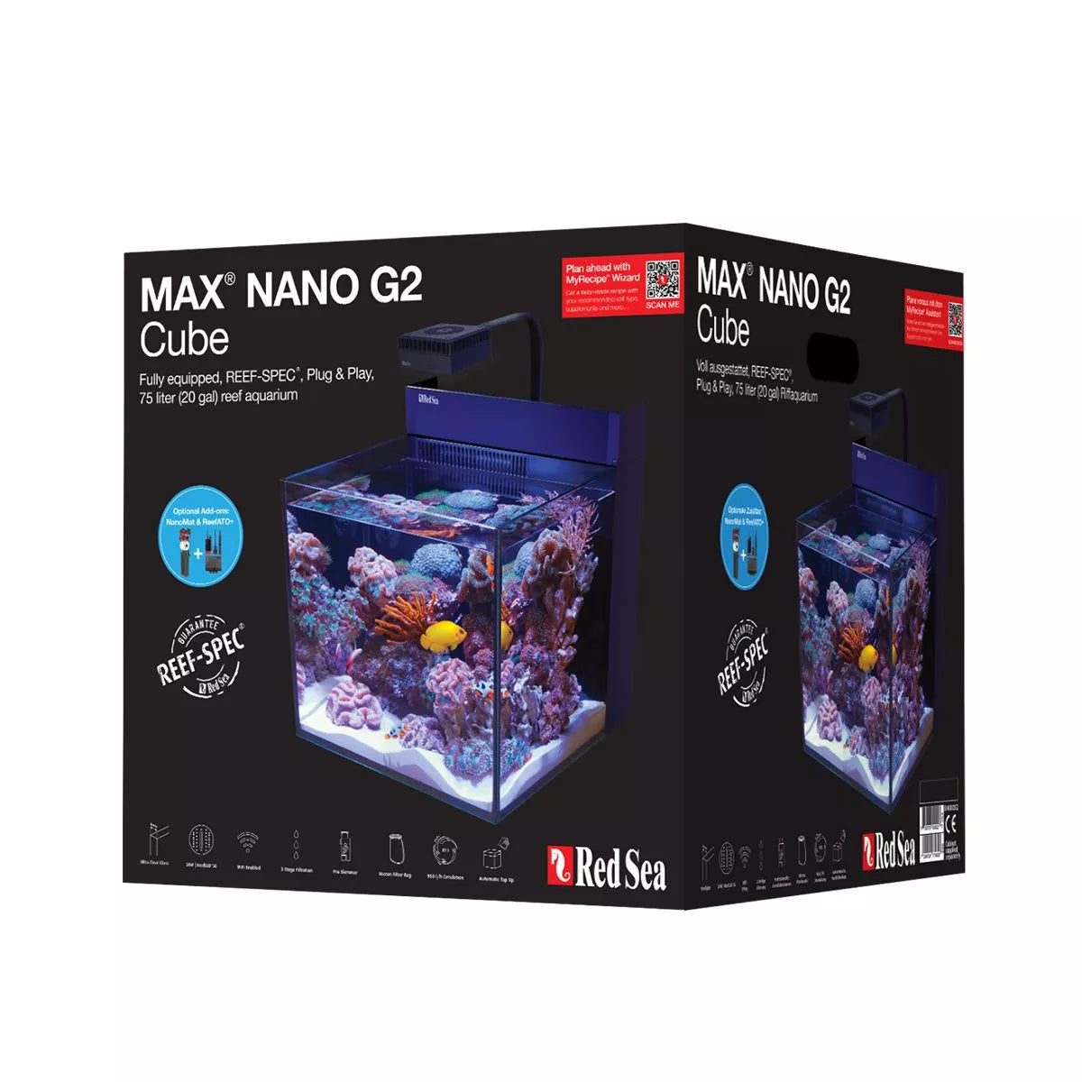 MAX NANO G2 Cube Aquarium (20 Gal)