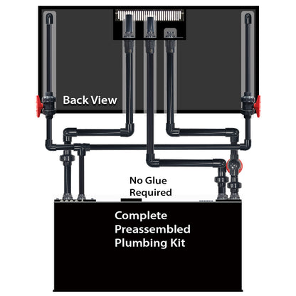 EXT 150 Gallon Lagoon Aquarium Complete Reef System – Black (Made to Order)