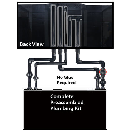 INT 150 Gallon Lagoon Aquarium Complete Reef System – Black (Made to Order)