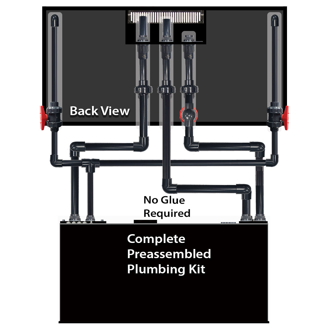 EXT 200 Gallon Peninsula Complete Reef System – Black (Made to Order)