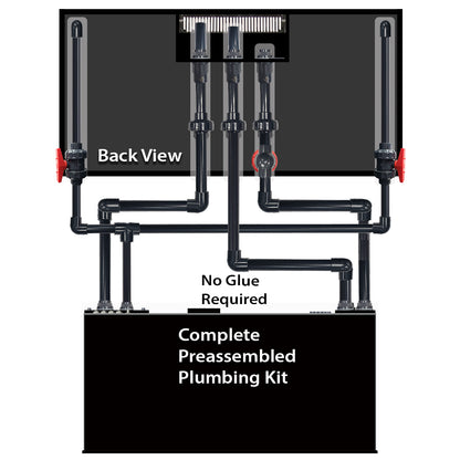 EXT 200 Gallon Peninsula Complete Reef System – Black (Made to Order)
