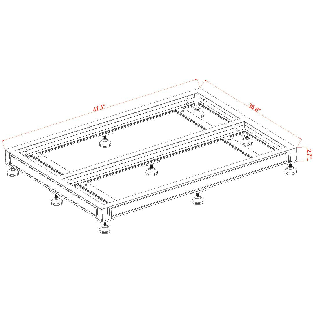 EXT 150 Lagoon Aquarium w/ APS Stand - White (Made to Order)