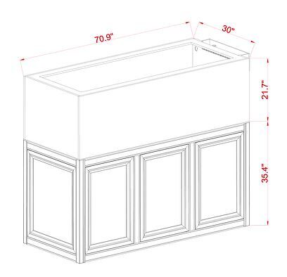 EXT 200 Peninsula Aquarium w APS Stand - Black (Made to Order)