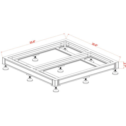 EXT 112 Lagoon Aquarium w/ APS Stand - White (Made to Order)