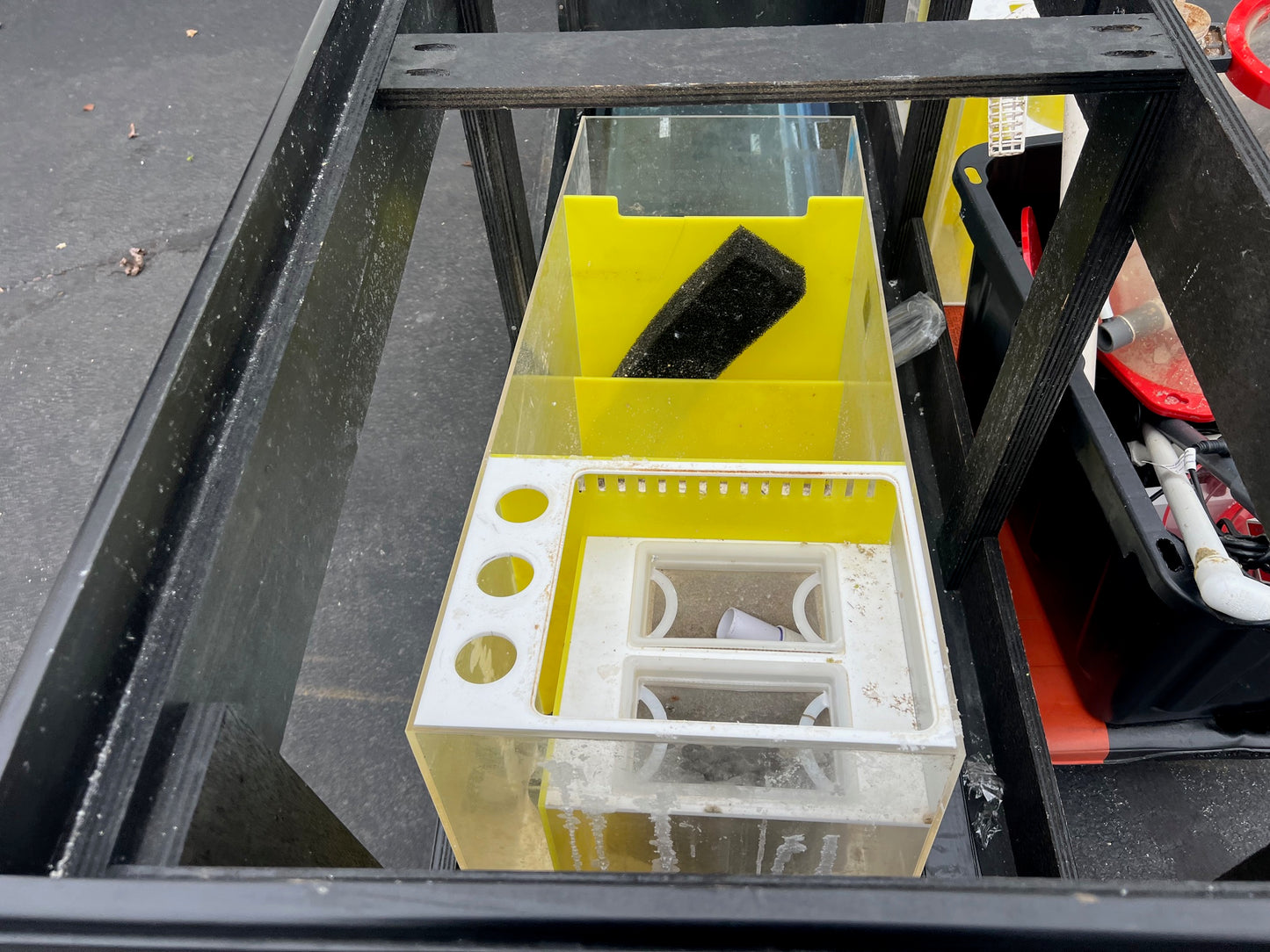 USED 210 Gallon Aqueon Aquarium Complete Saltwater System