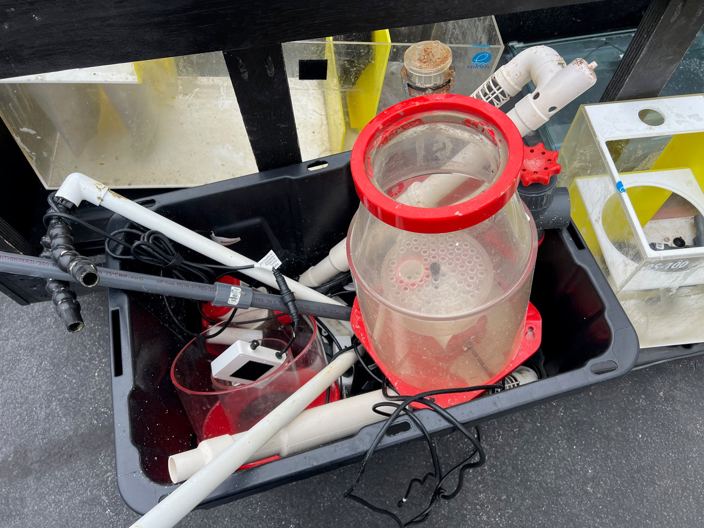 USED 210 Gallon Aqueon Aquarium Complete Saltwater System