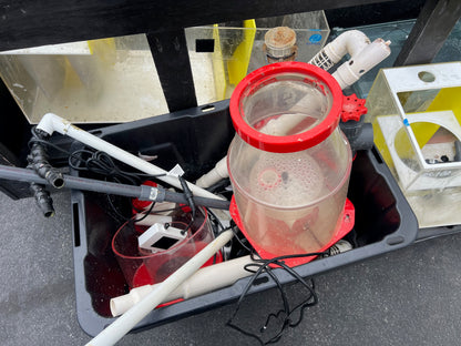 USED 210 Gallon Aqueon Aquarium Complete Saltwater System