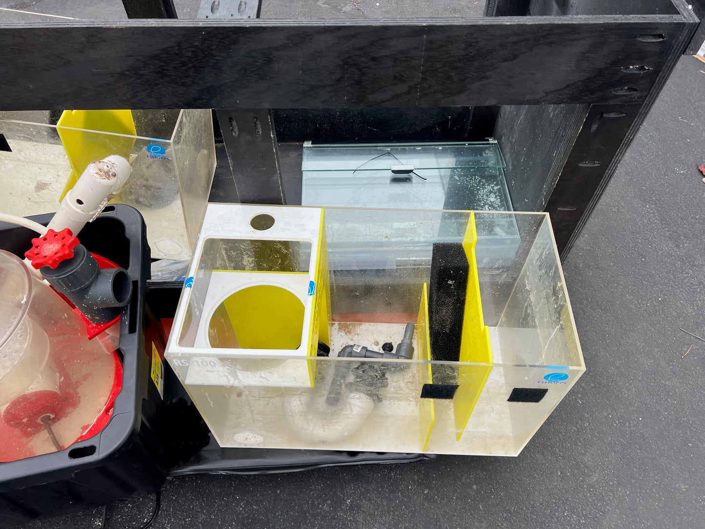 USED 210 Gallon Aqueon Aquarium Complete Saltwater System