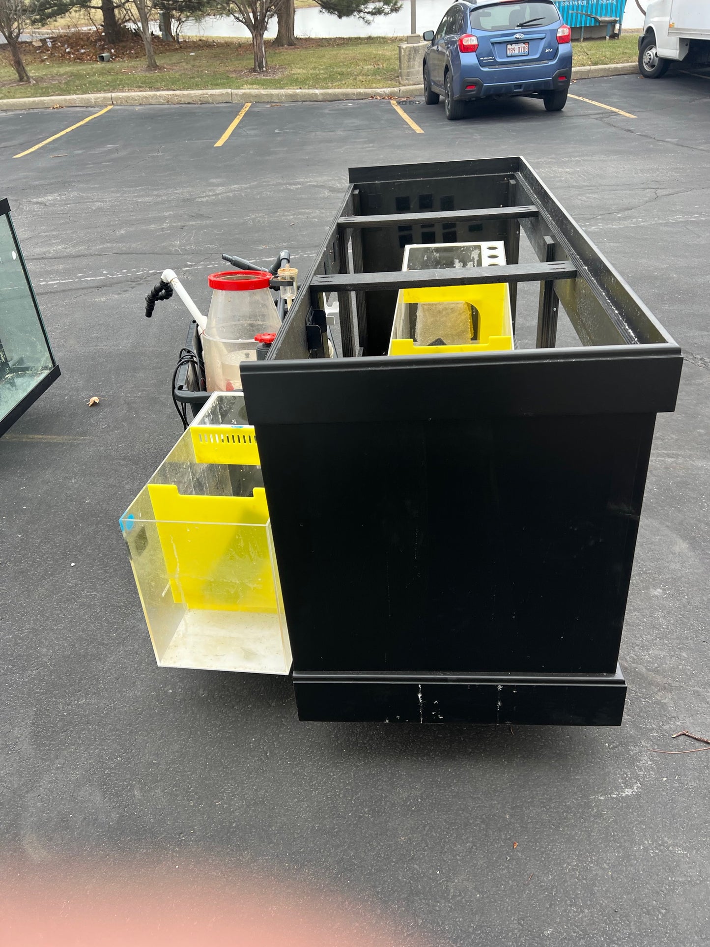 USED 210 Gallon Aqueon Aquarium Complete Saltwater System